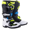 Alpinestars TECH 7 S Gyerekcsizma, fekete/ fehér/ fluo sárga/ kék, 2025, mérete 39