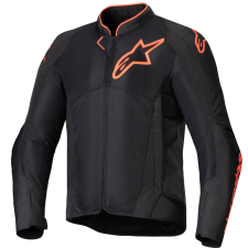 Alpinestars Viper Air V4 motoros kabát fekete-fluo piros motoros kabát