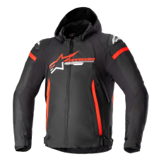 Alpinestars Zaca Waterproof motoros dzseki fekete-piros-fehér motoros kabát