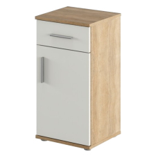  Alsó szekrény, sonoma tölgy/matt fehér, LESSY NEW 03 fürdőszoba bútor