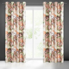  Altea sötétítő függöny nyári virág mintával Bézs/sárga 140x250 cm lakástextília