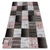  ALTER szőnyeg Siena négyzetek szürke 80x150 cm