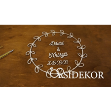  Alternatív vendégkönyv kördíszités dekorációs kellék