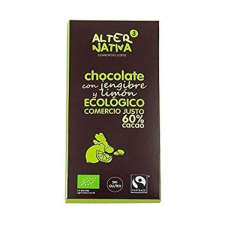 Alternativa3 bio gyömbéres-citromos étcsokoládé 60% kakaótartalommal 80g csokoládé és édesség