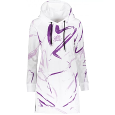 Altisport Prémium női funkcionális hosszabbított pulóver ALTISPORT VOJ/ALW049MI03 FEHÉR/LILA méret: L