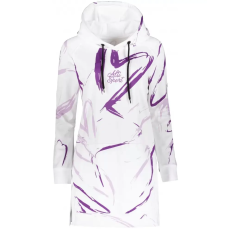 Altisport Prémium női funkcionális hosszabbított pulóver ALTISPORT VOJ/ALW049MI03 FEHÉR/LILA méret: M