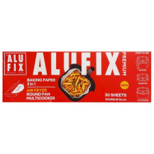 ALUFIX Alufix sütőpapírlapok 3in1 kerek serpenyőhöz, air-fryerhez 36cm - 30 db sütés és főzés