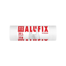 ALUFIX Szemeteszsák, köthető füllel, 35 l, 25 db, ALUFIX tisztító- és takarítószer, higiénia