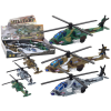  alumínium katonai helikopter szett hanggal és fényekkel