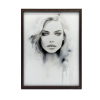 ALUMÍNIUM KERETES FALI PLAKÁT GYÖNYÖRŰ NŐ 60x90 CM
