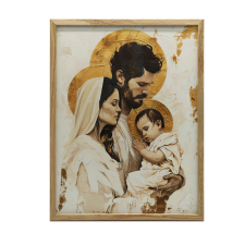 ALUMÍNIUM KERETES FALI PLAKÁT SZENT CSALÁD 60x90 CM grafika, keretezett kép