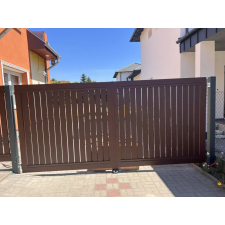  Alumínium Kerítésléc Csoki barna 600 cm kerti bútor