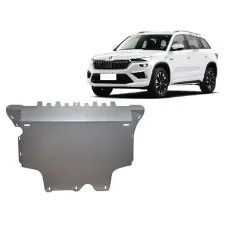  Alumínium motor, sebességváltó, hűtő, első lökhárító védőlemez Skoda Kodiaq - (2024-2026) karosszéria elem