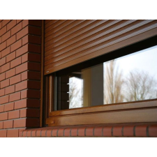 Alumínium redőny, vakolhatós tokkal, famintás fóliával (aranytölgy, dió, mahagóni) redőny