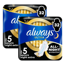 Always Ultra Secure Night Extra szárnyas Egészségügyi Betét 2x32db intim higiénia
