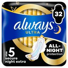 Always Ultra Secure Night Extra szárnyas Egészségügyi Betét 32db intim higiénia