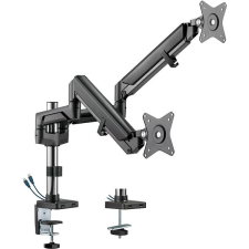 AlzaErgo Arm D125B Premium USB - asztrofekete tv állvány és fali konzol