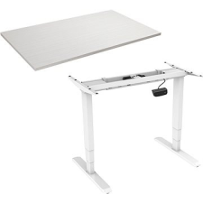 AlzaErgo Table ET1 NewGen fehér + TTE-03 fehér furnér asztallap 160 x 80cm bútor