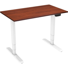 AlzaErgo Table ET1 NewGen fehér + TTE-12 120x80cm barna laminált asztallap íróasztal