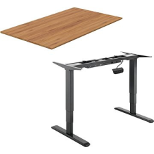 AlzaErgo Table ET1 NewGen fekete + TTE-01 140x80 cm bambusz asztallap íróasztal