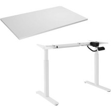 AlzaErgo Table ET2 fehér + lap TTE-12 120x80 cm fehér laminált íróasztal