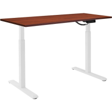 AlzaErgo Table ET2 fehér + TTE-12 120x80 cm barna laminált asztallap íróasztal