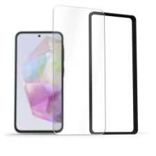 AlzaGuard 2.5D Glass EasyFit 2 Pack Samsung Galaxy A35 üvegfólia + felhelyező keret mobiltelefon kellék