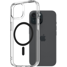 AlzaGuard Crystal Clear TPU Case Compatible with Magsafe iPhone 15 fekete tok tok és táska