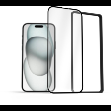 AlzaGuard Elite Resin Glass iPhone 15 3D üvegfólia (AGD-TGER009B) mobiltelefon kellék