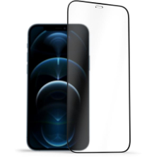 AlzaGuard FullCover Glass Protector iPhone 12 / 12 Pro 2.5D üvegfólia - fekete mobiltelefon kellék