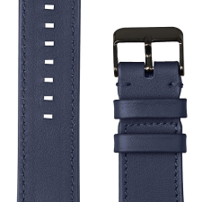 AlzaGuard Genuine Leather Band Apple Watch-hoz 38/40/41/42mm - kék okosóra kellék