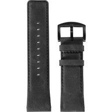AlzaGuard Genuine Leather Band Garmin QuickFit 22mm - fekete okosóra kellék