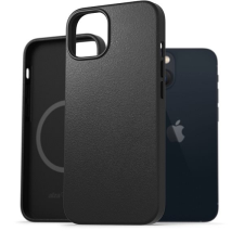 AlzaGuard Genuine Leather iPhone 13 Magsafe fekete tok tok és táska