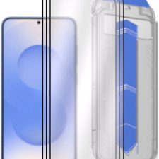 AlzaGuard Glass EasyFit DustFree Samsung Galaxy S25+ 2.5D üvegfólia - 3db + applikátor mobiltelefon kellék