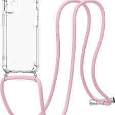 AlzaGuard Luxe Lanyard Case iPhone 12 Mini rózsaszín tok tok és táska