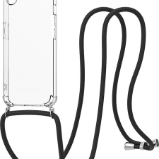 AlzaGuard Luxe Lanyard Case iPhone 16e fekete tok tok és táska