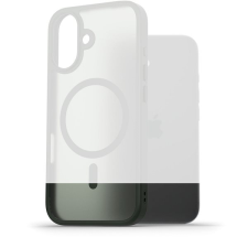 AlzaGuard Matte Case Compatible with Magsafe iPhone 16 sötétzöld tok tok és táska