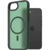 AlzaGuard Matte Case Compatible with Magsafe iPhone 16e / 17e sötétzöld tok