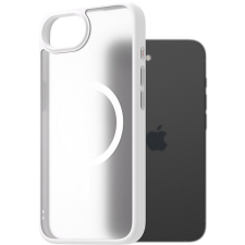 AlzaGuard Matte Case Compatible with Magsafe iPhone 16e fehér tok tok és táska