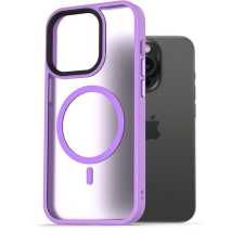 AlzaGuard Matte Case iPhone 15 Pro MagSafe világoslila tok tok és táska