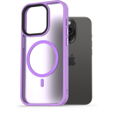 AlzaGuard Matte Case iPhone 15 Pro MagSafe világoslila tok (AGD-PCMM17V) tok és táska
