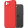 AlzaGuard Matte TPU Case iPhone 16e / 17e piros tok