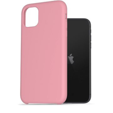 AlzaGuard Premium Liquid Silicon iPhone 11 - rózsaszín tok és táska