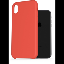 AlzaGuard Premium Liquid Silicone Case iPhone Xr piros tok (AGD-PCS0003R) tok és táska