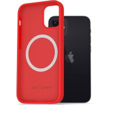 AlzaGuard Silicone Case Compatible with Magsafe iPhone 12 Mini piros tok tok és táska