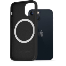 AlzaGuard Silicone Case Compatible with Magsafe iPhone 13 Mini fekete tok tok és táska