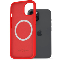 AlzaGuard Silicone Case Compatible with Magsafe iPhone 15 piros tok tok és táska