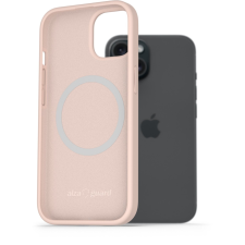 AlzaGuard Silicone Case Compatible with Magsafe iPhone 15 rózsaszín tok (AGD-PCMS19P) tok és táska