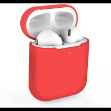  AlzaGuard Skinny Silicone Case Airpods 1. és 2. generáció, piros (AGD-ACSS1R) fülhallgató, fejhallgató tok