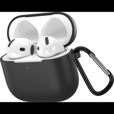 AlzaGuard Skinny Silicone Case Airpods 4 fekete tok (AGD-ACSS5B) fülhallgató, fejhallgató tok